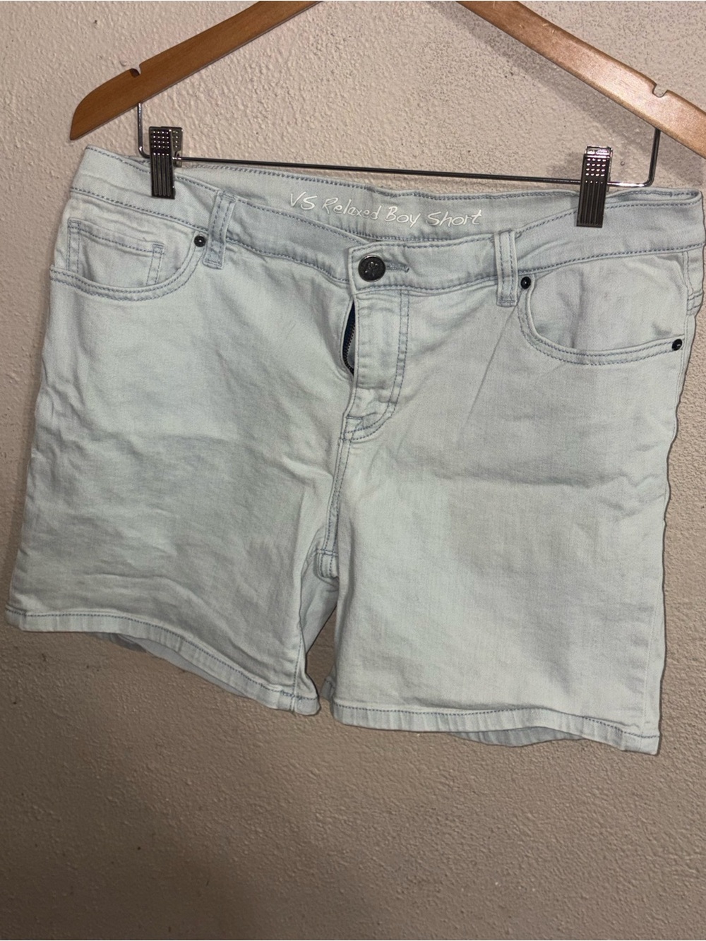 VS Light Blue Relaxed Boy Shorts